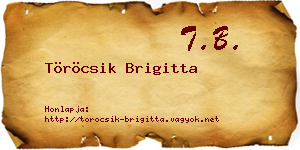 Töröcsik Brigitta névjegykártya